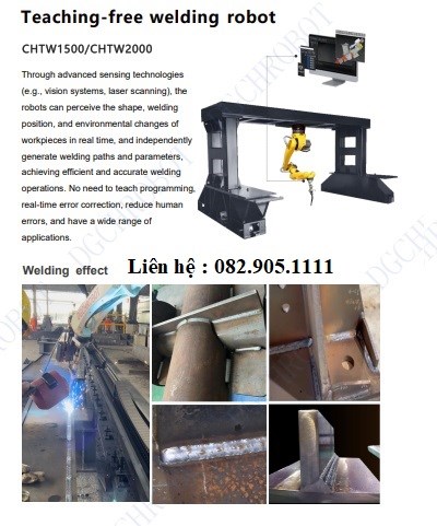 Trạm Robot Hàn 8 Trục A8-2000/14M (Camera AI quét đường hàn)